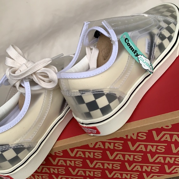 VANS COMFYCUSH SLIP-SK CHECKERBOARD BLACK/WHITE WM - Picture 12 of 13